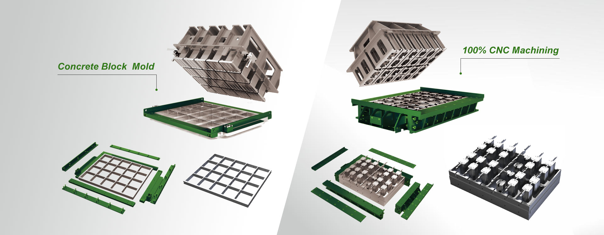 Kina Cement Beton Mursten Mold Factory