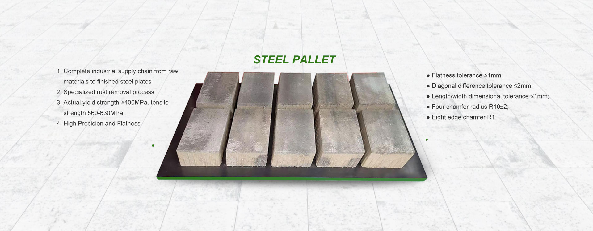 Kina Cement Brick Palle Leverandør