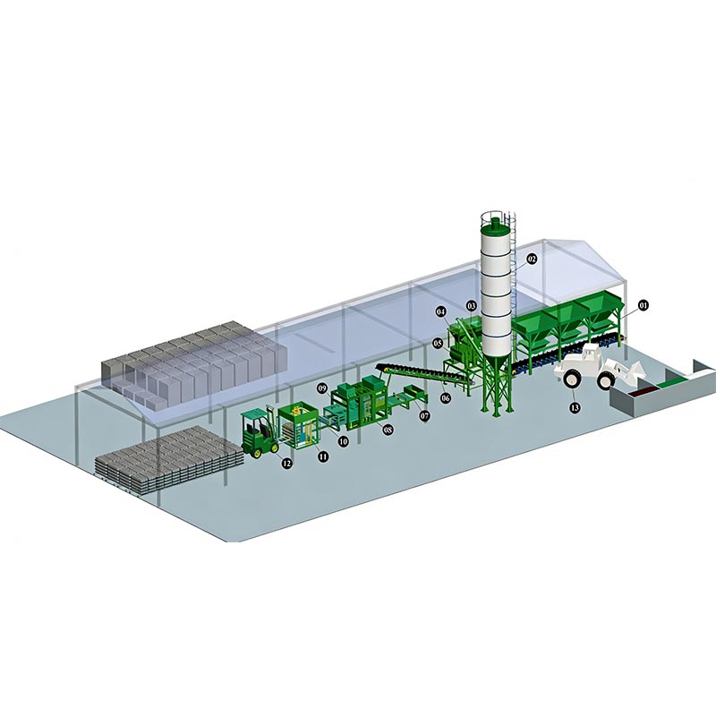 Hule blok mursten Making Machine